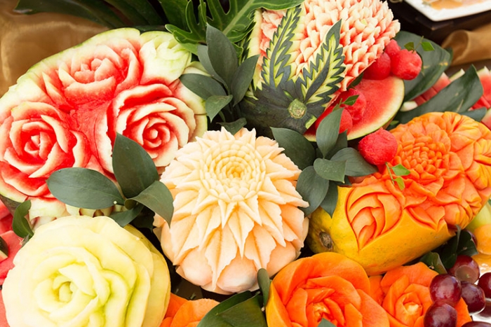 vegetable, fruit carving,